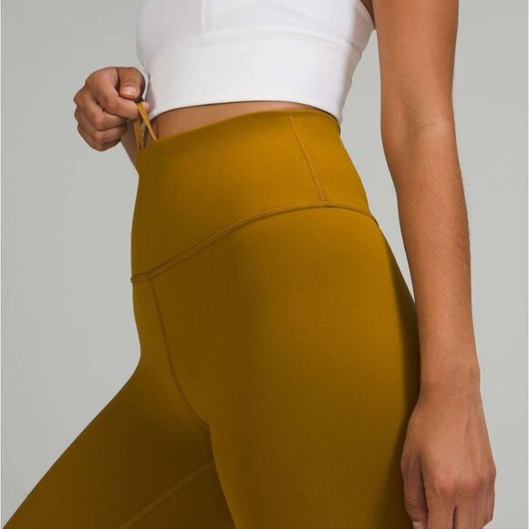 NWT Lululemon Wunder Train High-Rise Tight 25” Gold Spice - Picture 6 of 13